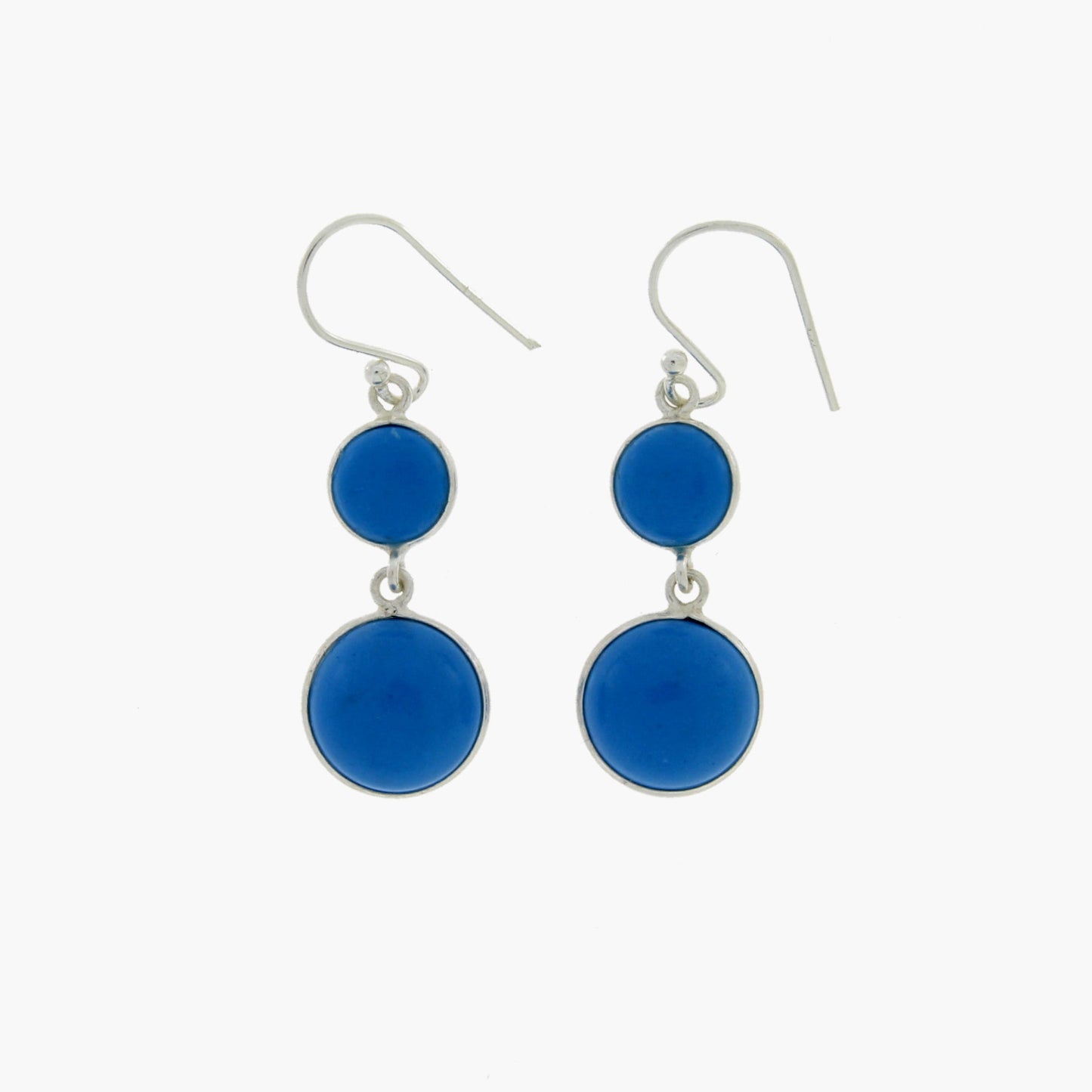 Boucles d'oreilles pendantes en argent sterling élégantes