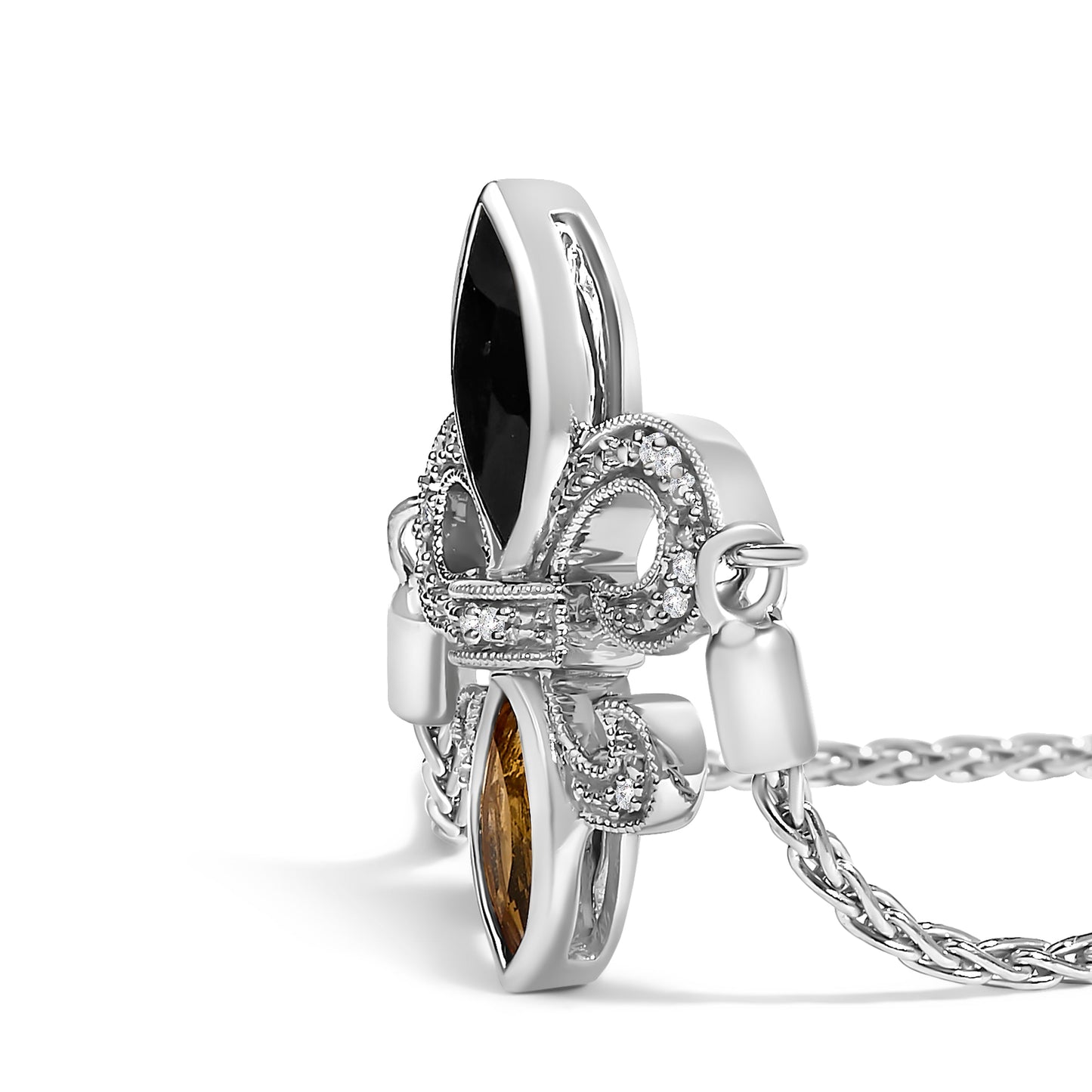 Bracelet Bolo Ajustable Fleur De Lis en Argent Sterling .925