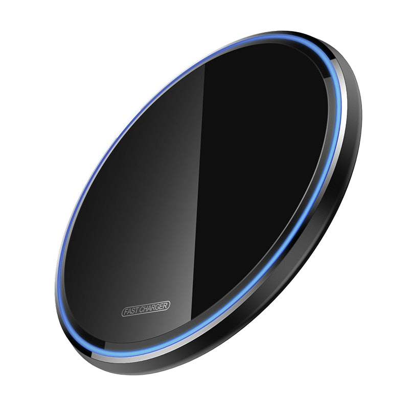 Cargador Inalámbrico Qi de 10W para Dispositivos iPhone y Samsung