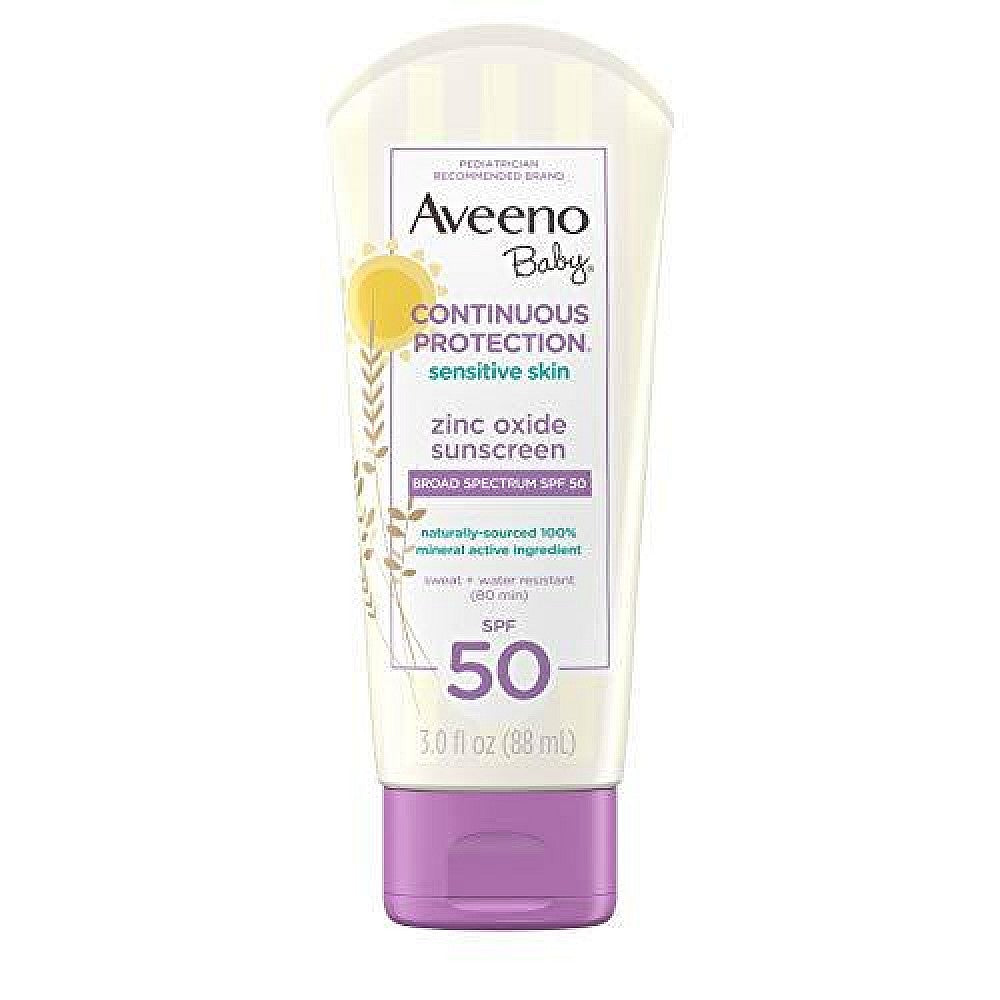 Loción de protector solar mineral Aveeno Baby SPF 50 - Tamaño de viaje