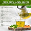 Premium Papaya Dried Leaves Herbal Tea - Caffeine-Free & Vegan
