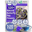 Premium Butterfly Pea Flowers, Tea Bags, 100% Natural and Pure from Butterfly Pea Flowers, Hand-made, Made With Natural Materials-Corn Fiber Tea Bag, Sugar/Caffeine/Gluten Free - Korvel