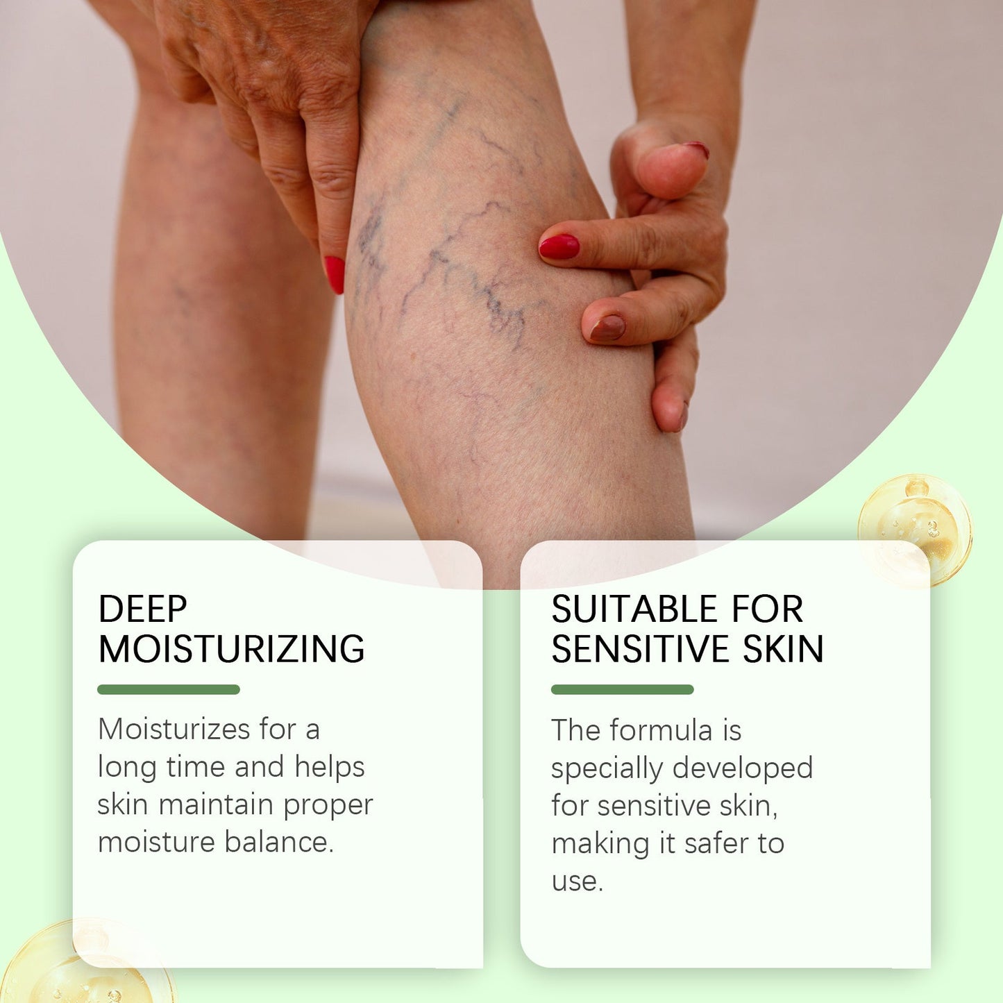 Crema Premium para el Cuidado de las Piernas para Hidratación Diaria