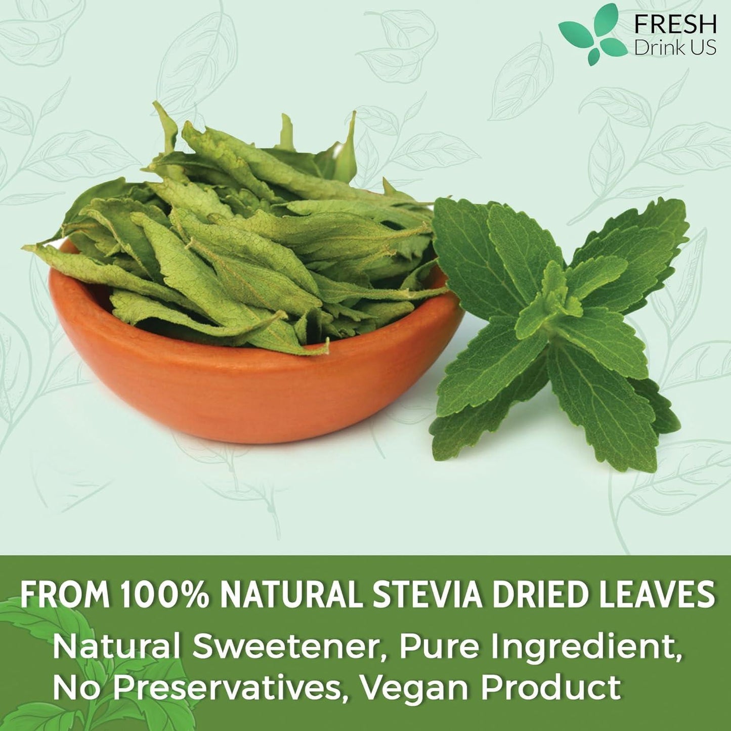Stevia Leaf, Whole Dried Leaves, Tea Bags, Powder, 100% Natural and Pure from Stevia Leaves. Sugar Substitute for Tea, Coffee. Loose Leaf Stevia Herbal Tea. Zero Calorie Sweetener. No Sugar, No Caffeine, No Gluten, Vegan. - Korvel
