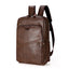 Korean Style PU Leather Backpack for Leisure Travel