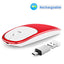 Wireless Mouse Charging Silent 2.4G Mouse Male and Female Portable Desktop Notebook Office - Korvel