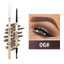 Natural Long-Lasting Waterproof Non-Fading Very Fine Three-Dimensional Not Easy To Smudge Double-Ended Small Gold Bar Eyebrow Pencil - Korvel