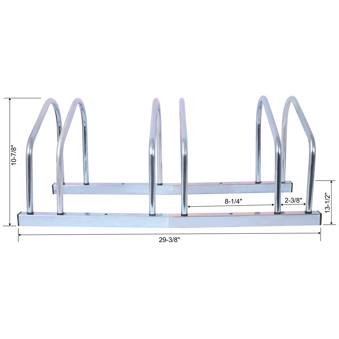 Support de sol premium pour 3 vélos pour roues de 22 à 28 pouces