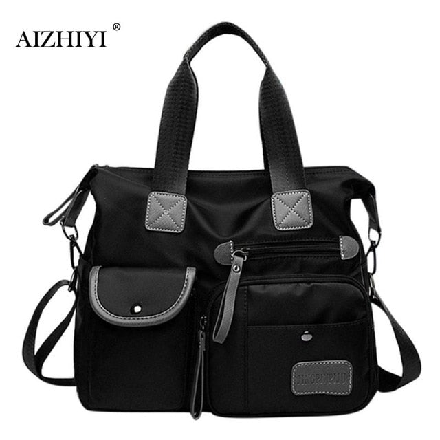 Multiuse Women Waterproof Handbag Nylon Tote Fashion Messenger Crossbody Bags for Women Top-Handle Shoulder Purse Travel Bag - Korvel