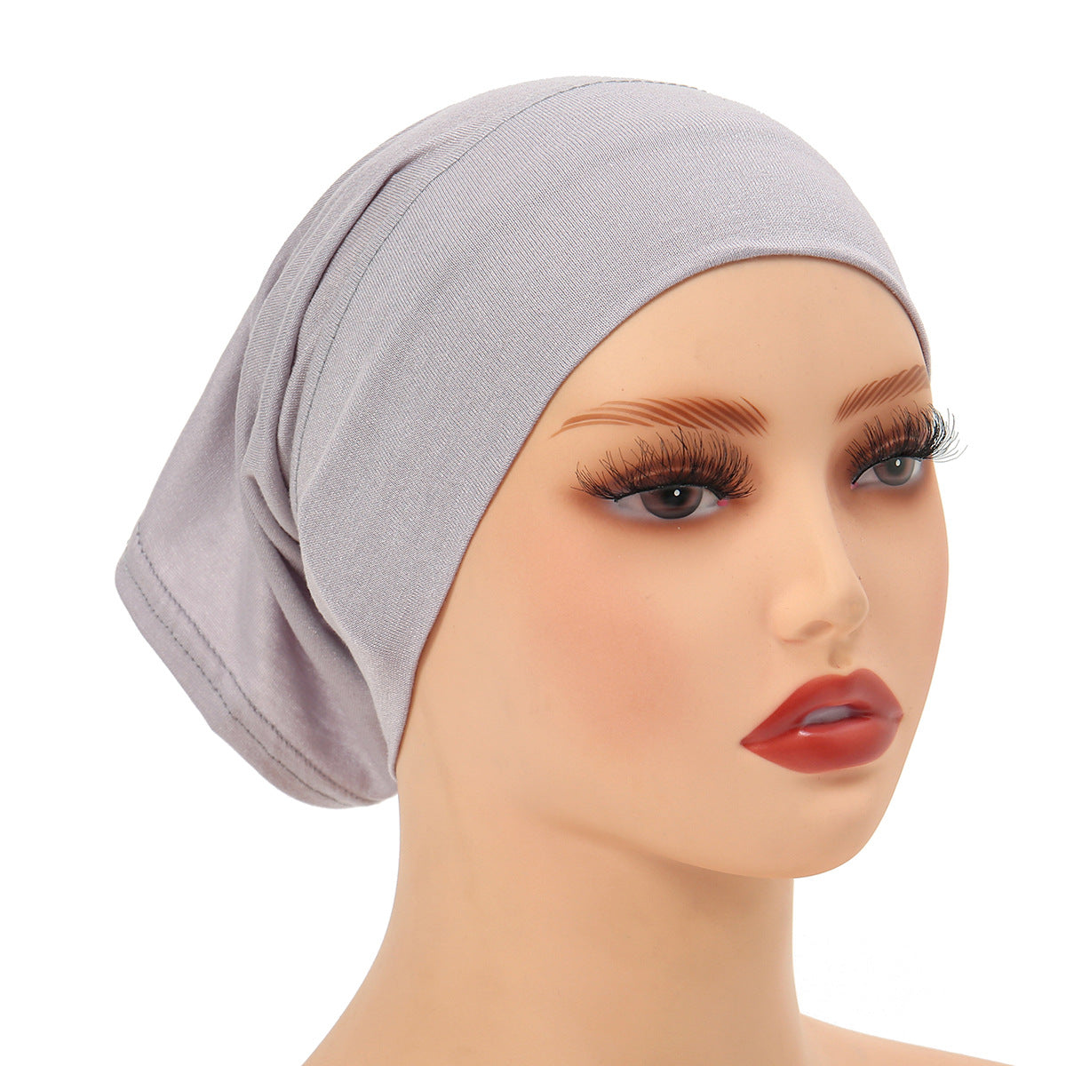 High-Quality Solid Color Silk-Cotton Lining Cap Women's Fashion Simple Versatile Wide-Brimmed Hat - Korvel