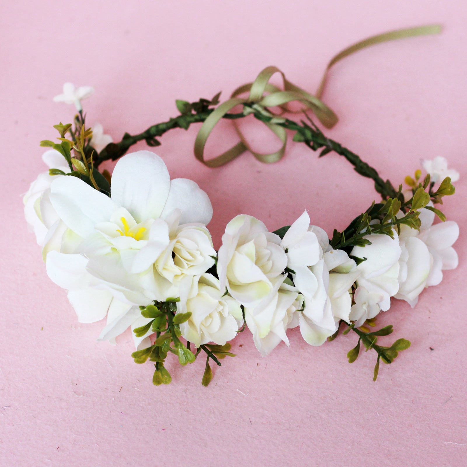 Hawaiian Vacation Wreath Headwear Beautiful Bridal Hairbands Wedding Hair Accessories Headwear Wreath - Korvel