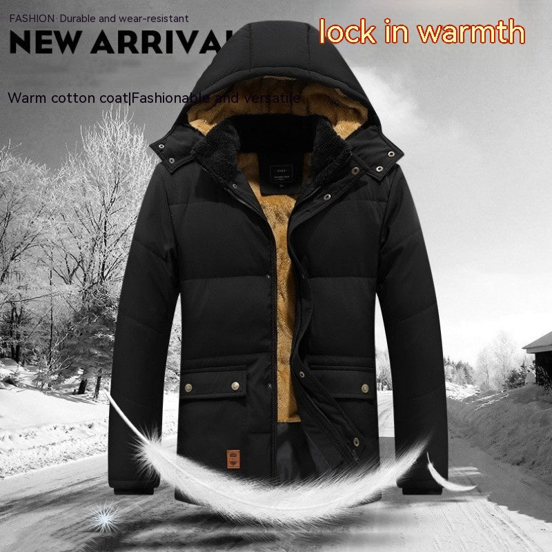 Men's Waterproof Fleece-Lined Parka Jacket
