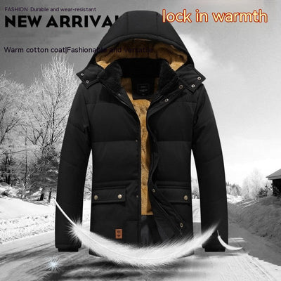 Parka Jacket pour homme imperméable et doublé en polaire