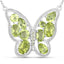 Collar de Peridoto Genuino de 4.65 Quilates en Plata Esterlina .925