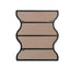 Wall Mirror 30x35 Inch Black Rectangular Mirror with 2 Wavy Sides Metal Framed Mirror Vanity Mirror Dressing Mirror - Korvel
