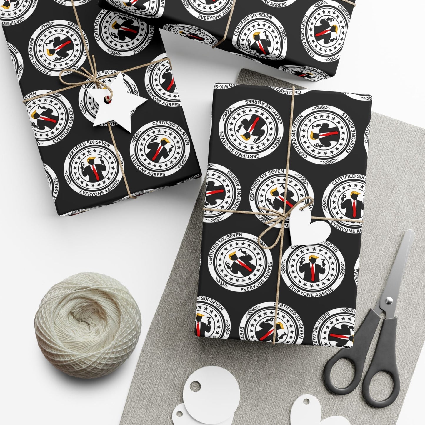 Papier Cadeau Certifié Six-Sept - Parodie Politique