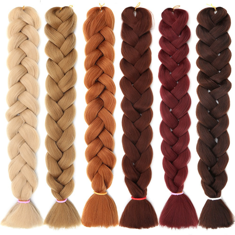 African Chemical Fiber Wig Large Braid Jumbo Braid Hair Dirty Braid High Temperature Yakis Braid - Korvel