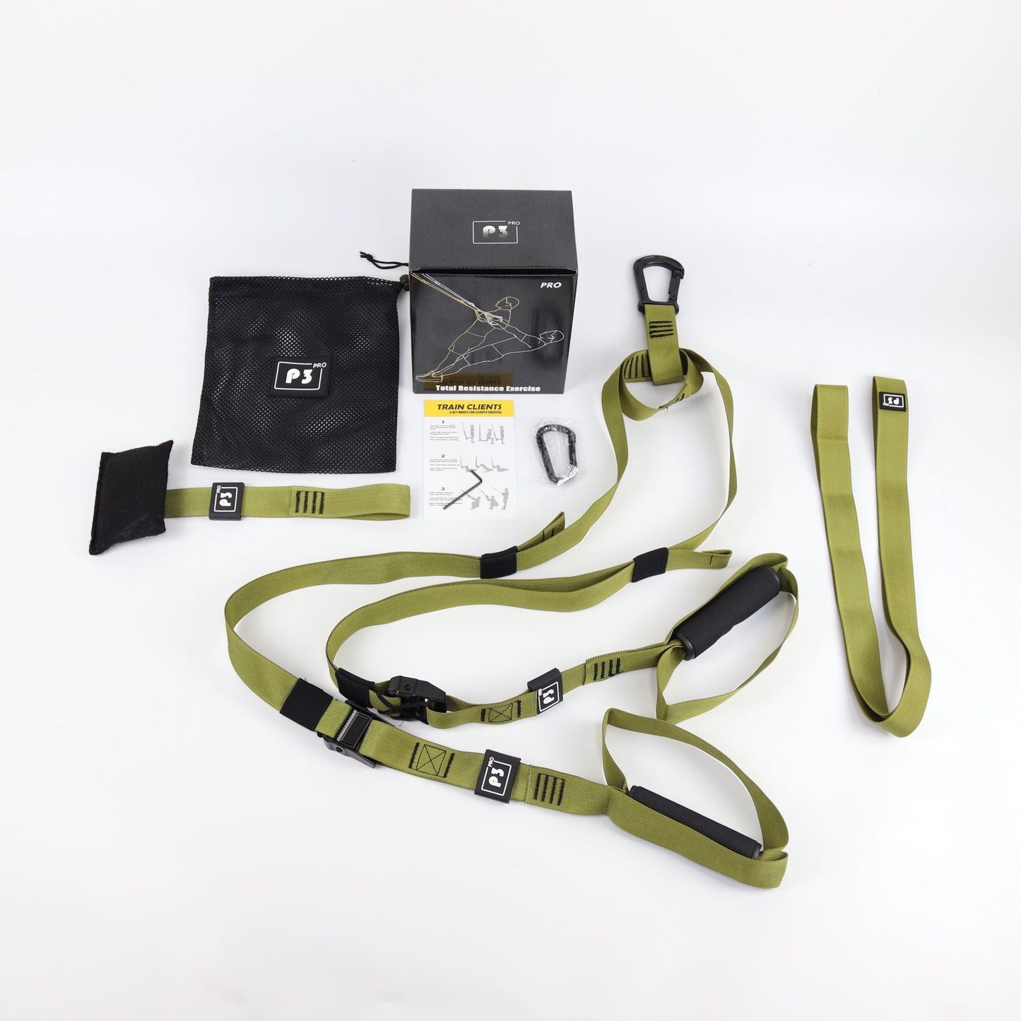 Suspension Training Strap - Adjustable, Wall Mount, Professional (TRX-style) - Korvel