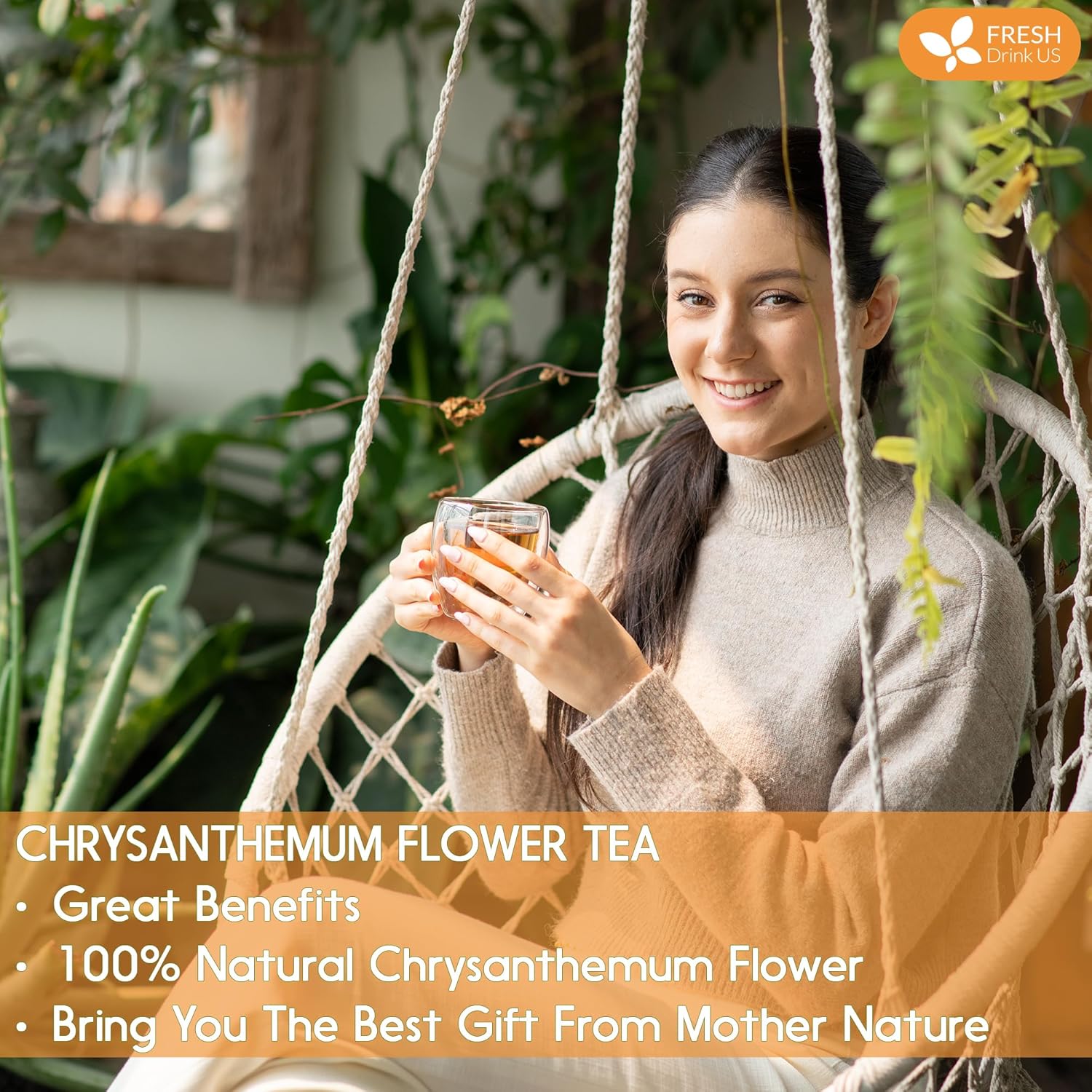 Premium Chrysanthemum Flowers, Chrysanthemum Herbal Tea, No Additives, No Caffeine, Vegan - Korvel