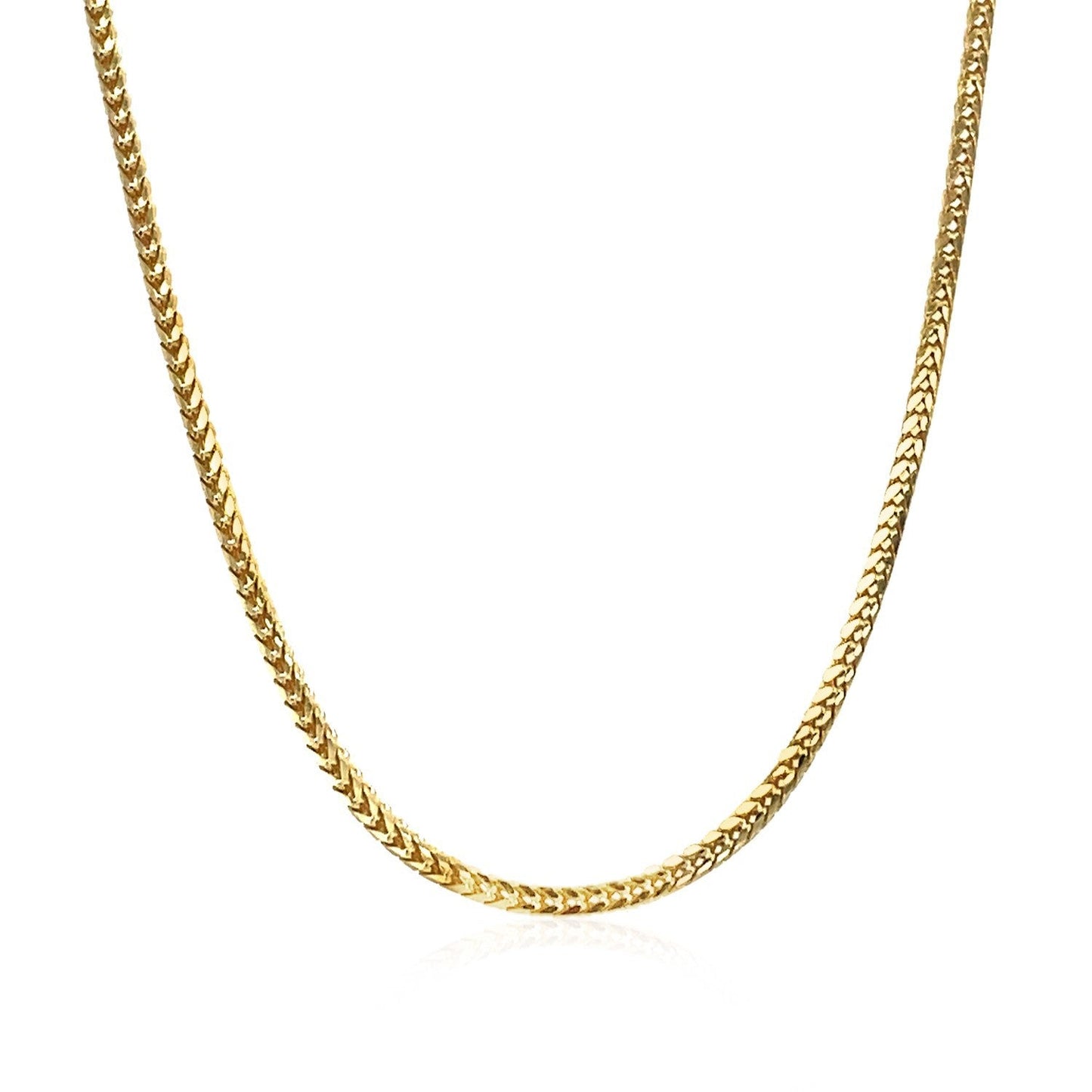 Cadena Franco de Oro Amarillo de 14k - 1.8mm Elegancia