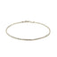Bracelet en or blanc 14k solide avec motif torsadé en diamant - 1,5 mm