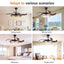Modern Minimalist Invisible Ceiling Fan Light