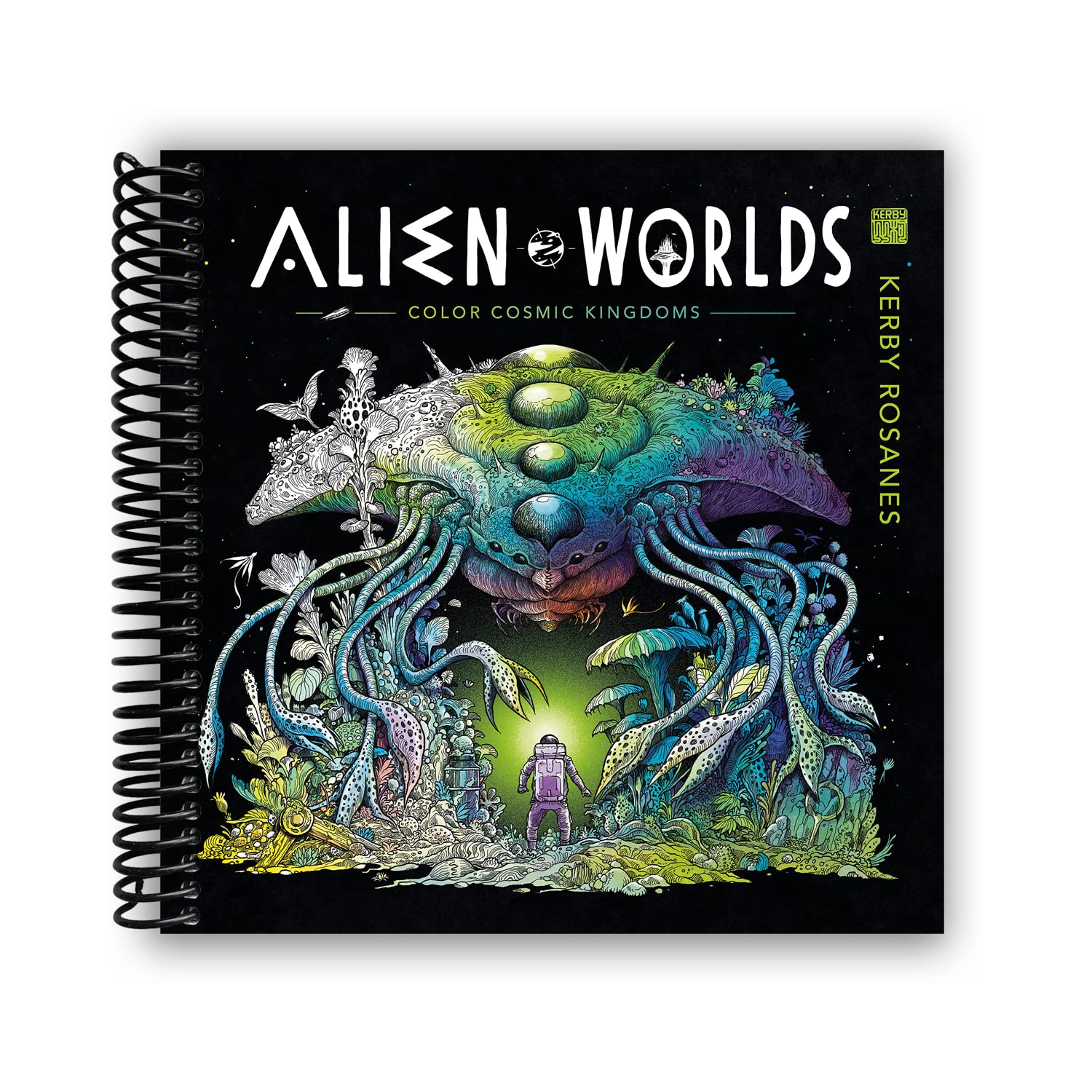 Cosmic Coloring Adventures: Explore Alien Realms (Spiral Bound) - Korvel
