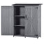 Abri de rangement en bois premium 5,3 pieds x 4,6 pieds avec toit étanche
