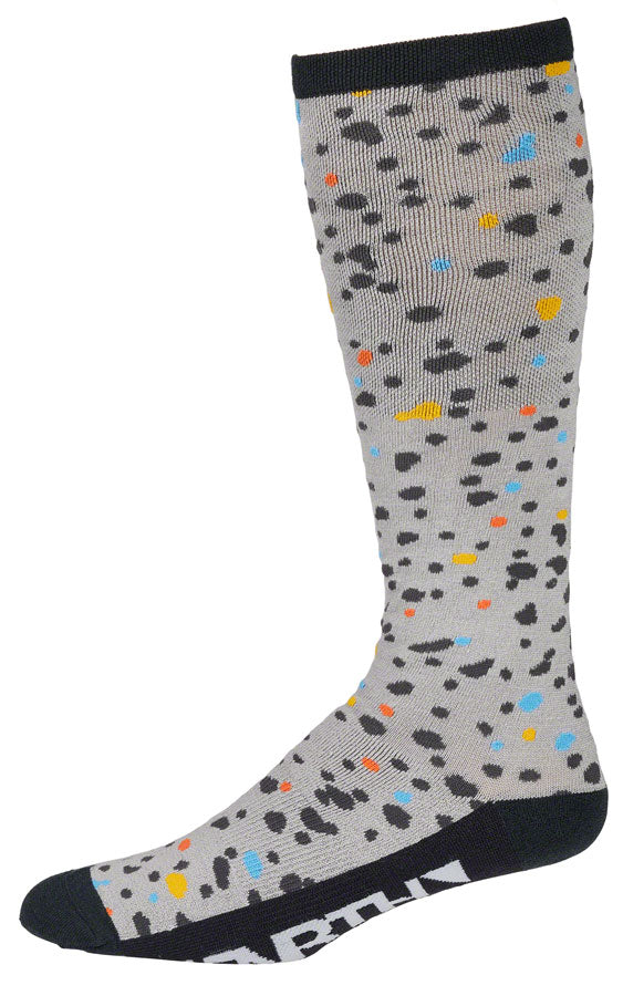 Calcetín de lana pesado hasta la rodilla 45NRTH Speck - Gris/Azul oscuro Grande