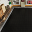 12 x 12 inch black interlocking deck tiles, plastic waterproof, weighing up to 6613 pounds, with a rose pattern pack of 12 - Korvel