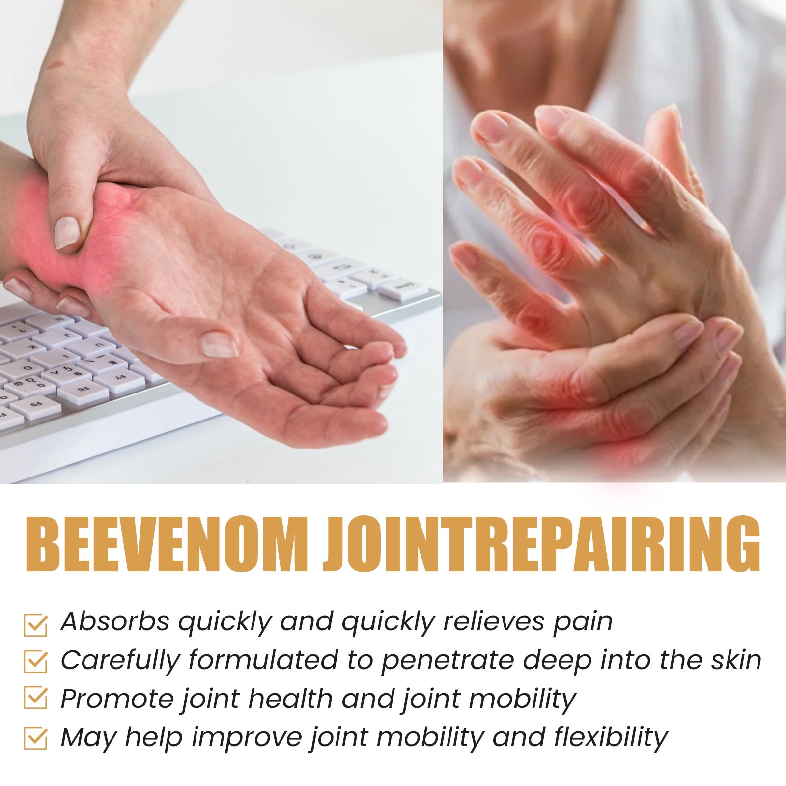Joint Care Gel, Relieves Joints Muscle Soreness Body Care Gel - Korvel