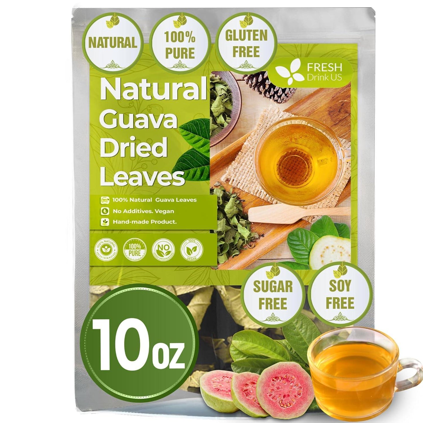 Premium Natural Guava Leaves - Whole Dried Herbal Tea