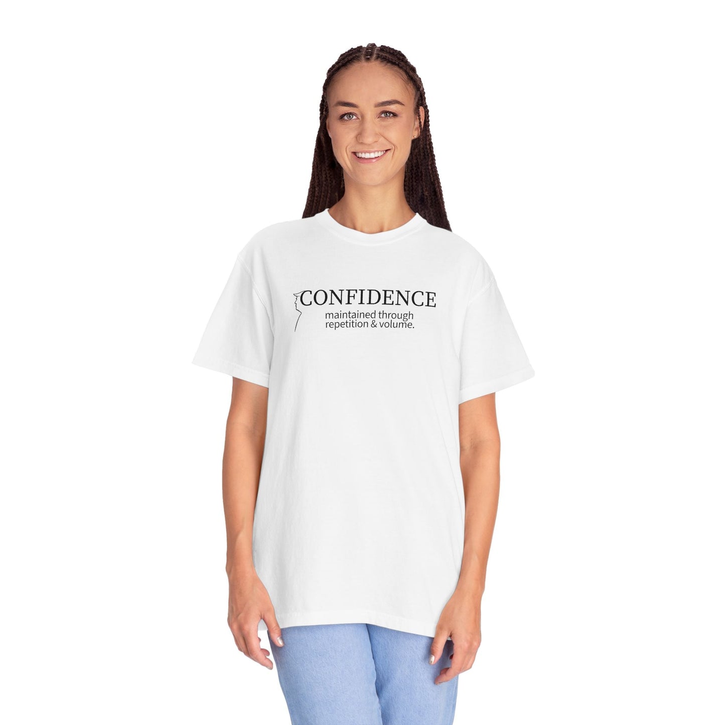 Camiseta Confidence Maintained – Edición Tipografía Minimalista