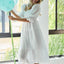 Charming Summer Dot Flounce Sleeve Midi Dress