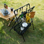 Outdoor camping folding shelf camping car drying rack drying net drying rack storage rack - Korvel