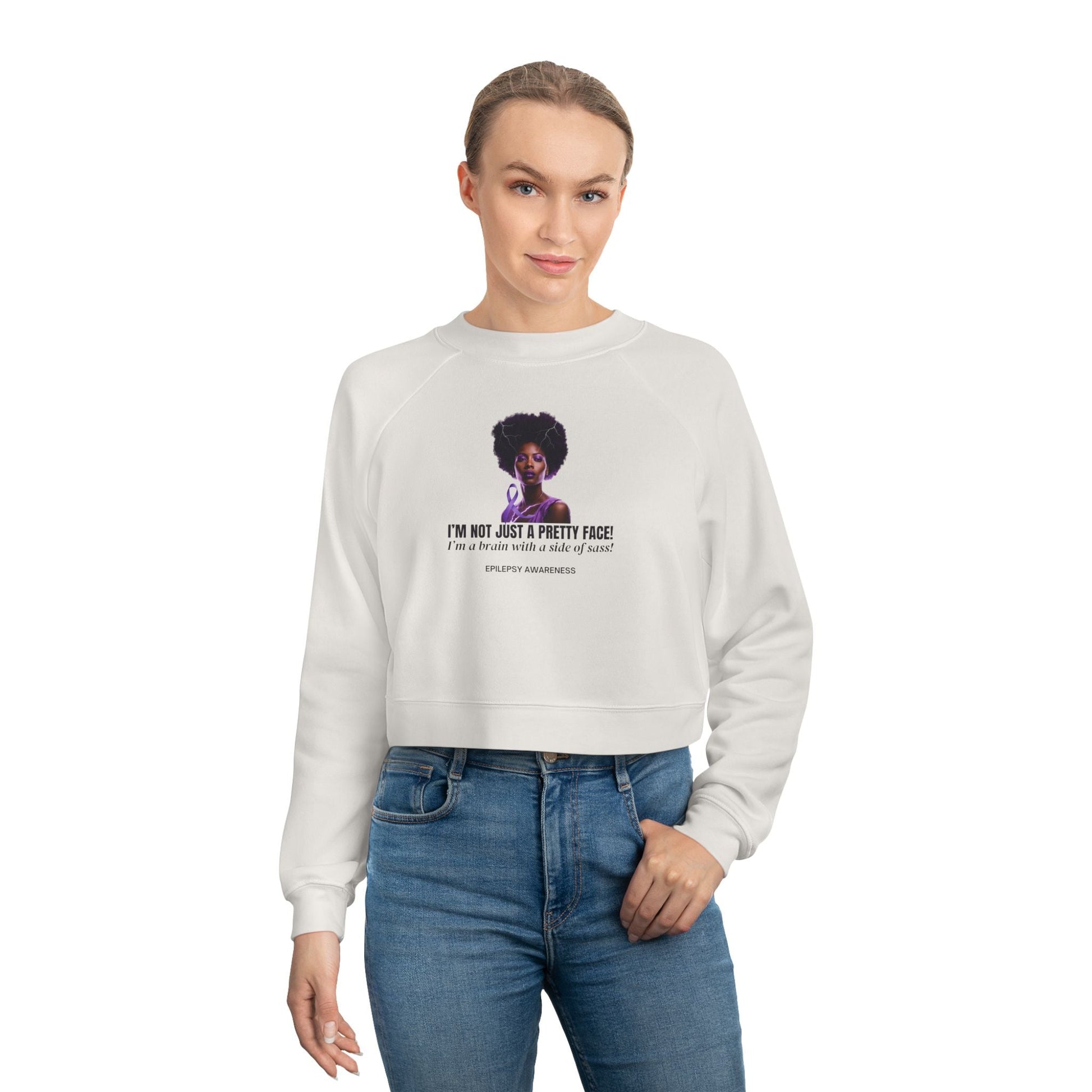 Chic & Cozy Women's Cropped Fleece Sweatshirt - Korvel