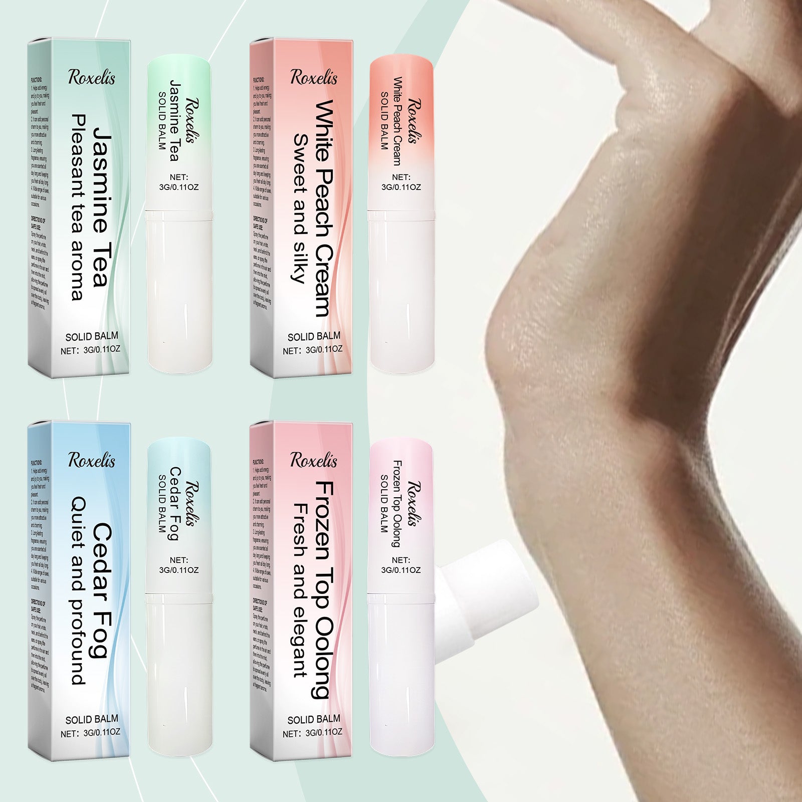 Clear Fragrance Type Solid Balm Fresh Charm Light Elegant Charm Keep Fragrance Fresh Non-Sticky Solid Balm - Korvel
