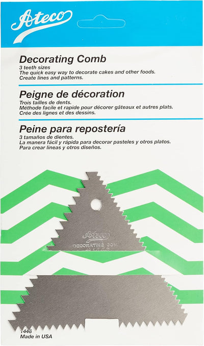 Ateco Aluminum Decorating and Icing Comb, 4 1/4" x 4 1/4"