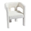 Beige Contemporary Fabric Upholstered Accent Chair