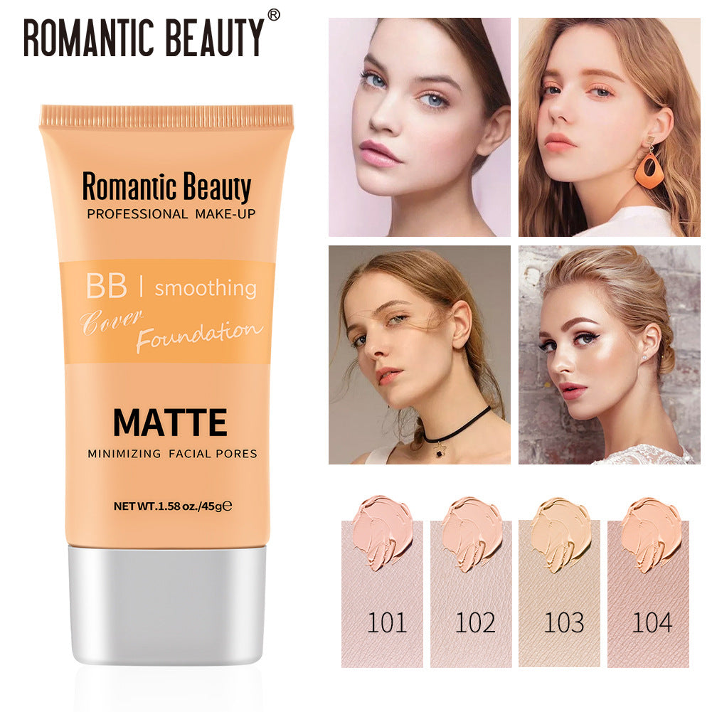 Romantic Beauty Waterproof Non-Standing Portable Foundation Oil Control Long Lasting Concealer Foundation - Korvel