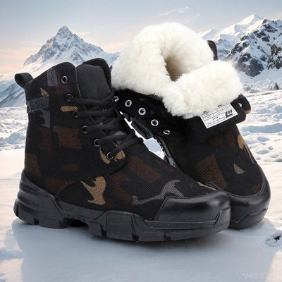 Premium Three-Proof Wool Snow Boots for Ultimate Warmth