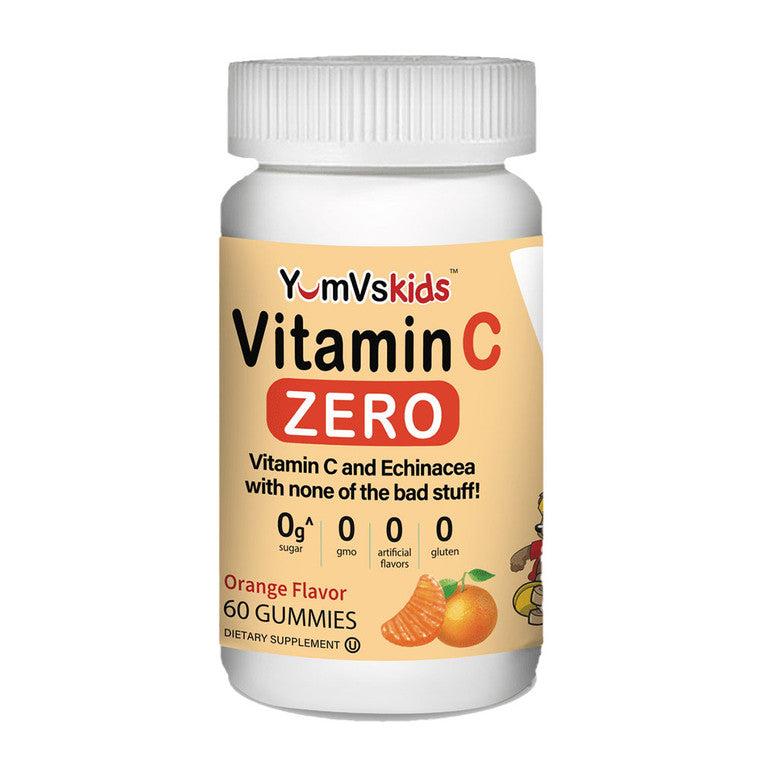 Yum-Vs Vitamins Gomas de Vitamina C Echinacea para Niños - Sabor Natural a Naranja