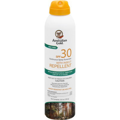 Australian Gold SPF 30 Sunscreen with Insect Repellent - 5.6 Oz