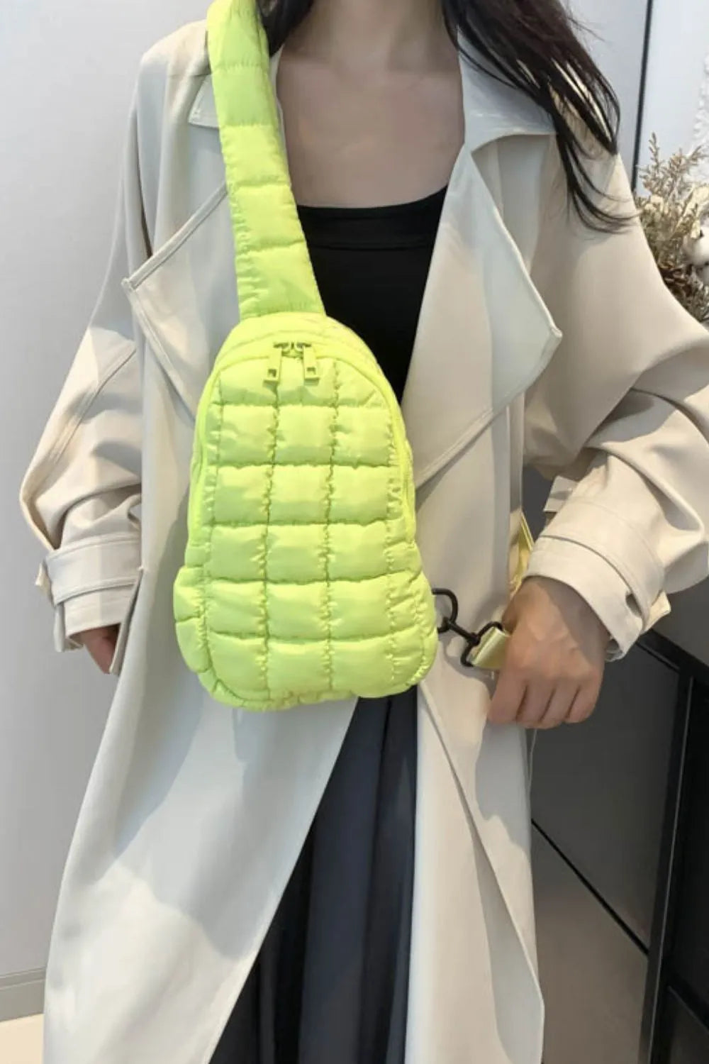 Quilted Nylon Crossbody  Bag - Korvel