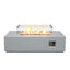 52 Inch Outdoor Concrete Propane gas rectangle Fire Pit table in Antique white color - Korvel