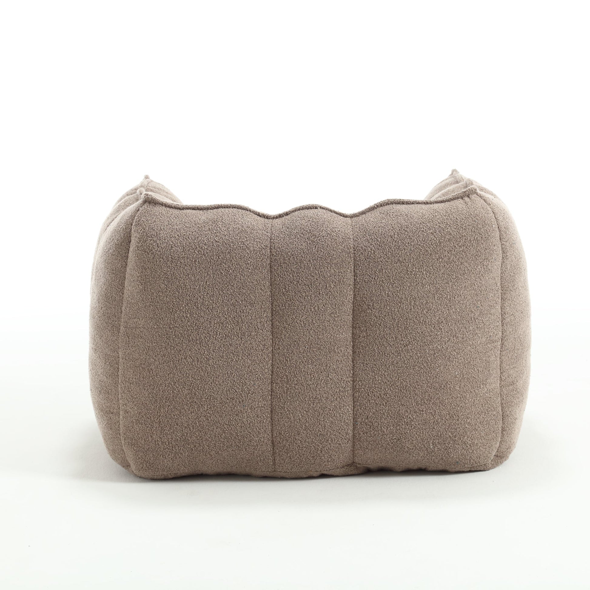 Soft Bean Bag Chair with High Resilient Foam(Chips)for living room and bedroom,Comfortable Square Lazy Sofa with Footstool - Korvel