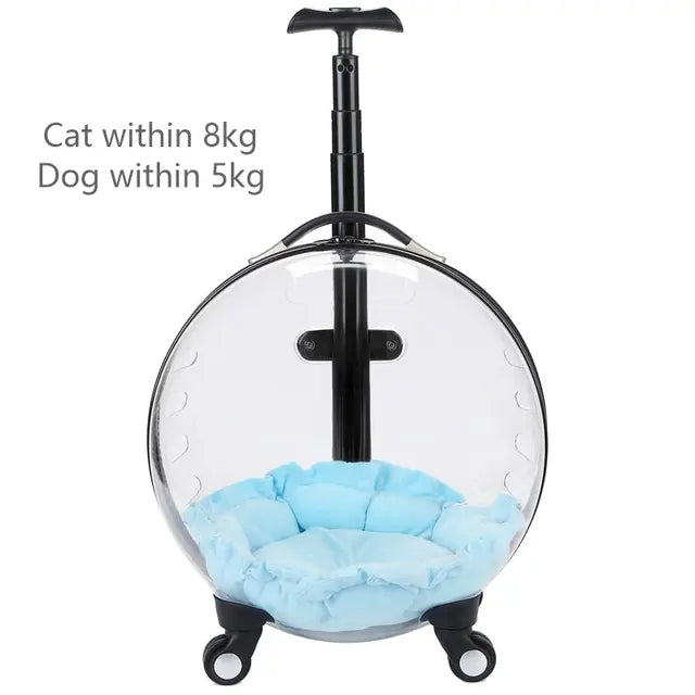 Chariot de Voyage pour Animaux de Compagnie Premium - Élégant et Fonctionnel