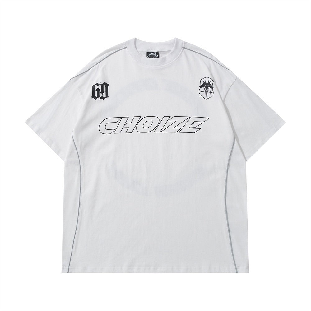 T-shirt à lettres imprimées pour homme - Coupe décontractée