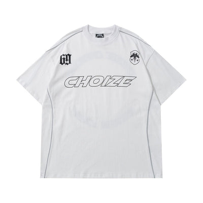 Camiseta de Hombre de Corte Suelto con Estampado de Letras - Estilo de Verano