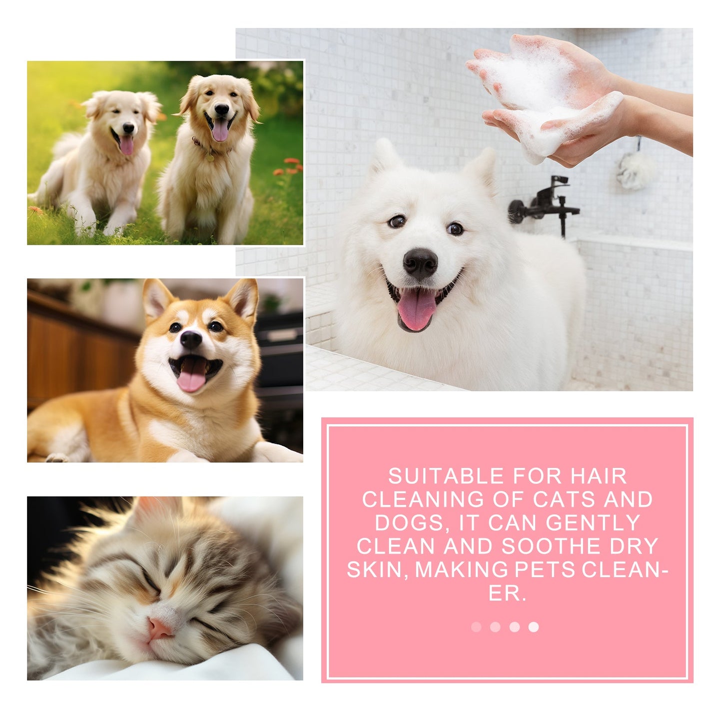 Pet Soap, Relieve Itchy Skin For Cats And Dogs, Smooth Hair Care, Anti-Mite Cleaning Soap For Pets - Korvel